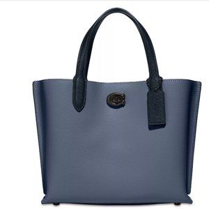 COACH Colorblock Leather Willow Tote 24